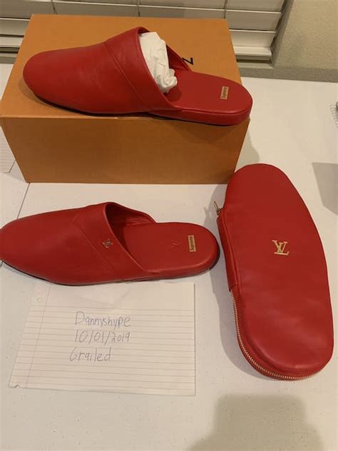 lv supreme relx|supreme louis vuitton slippers.